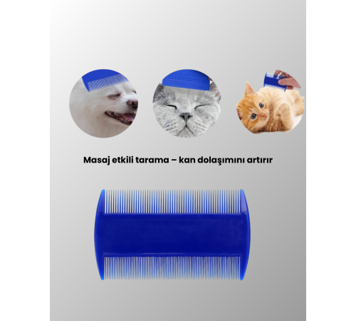 Evcil Hayvan Bakımı İçin Dayanıklı ve Çok Amaçlı Tarak Seti (4 Parça)