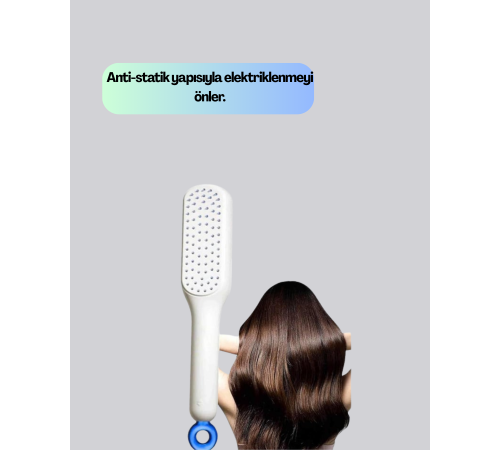 Pratik Mekanizmalı Saç Tarağı – Kendi Kendini Temizler, Taşınabilir