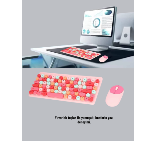 Kablosuz Bluetooth Klavye – Çoklu Cihaz Desteği, Akıllı Güç Tasarrufu