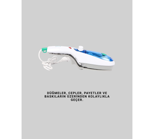 1500W Buharlı Kırışıklık Giderici Ütü | Ev ve Seyahat Kullanımı İçin Uygun