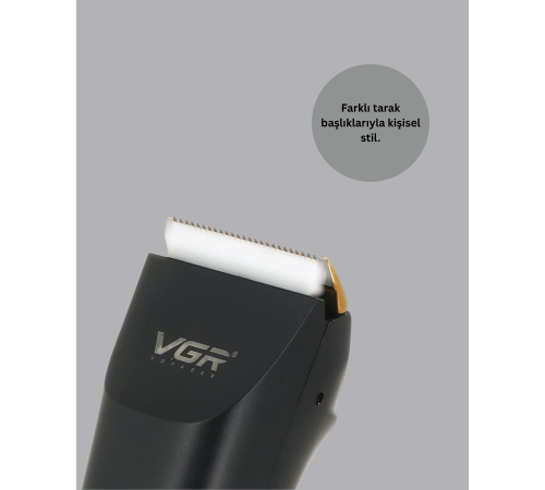 Şarjlı Saç Kesme Makinesi – 4 Taraklı, 2 Kademeli Güç Ayarı, Uzun Pil Ömrü