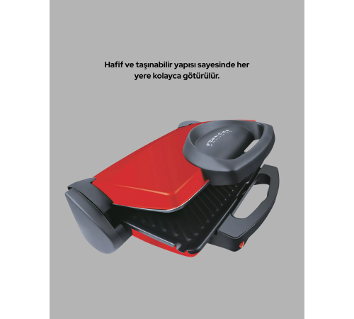 Profesyonel 2000W Tost Makinesi – Ayarlanabilir Termostat ve Çıkarılabilir Plaka