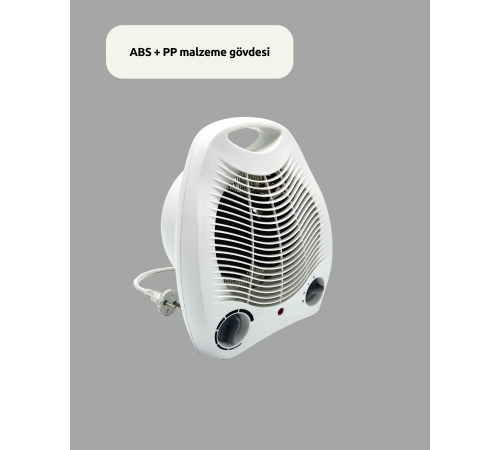 2000W Taşınabilir Elektrikli Fanlı Isıtıcı – Hızlı Isınma, Kompakt Boy