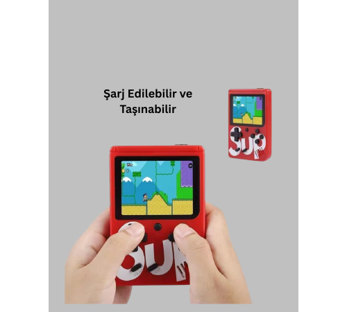 400 Oyunlu Taşınabilir Retro El Konsolu