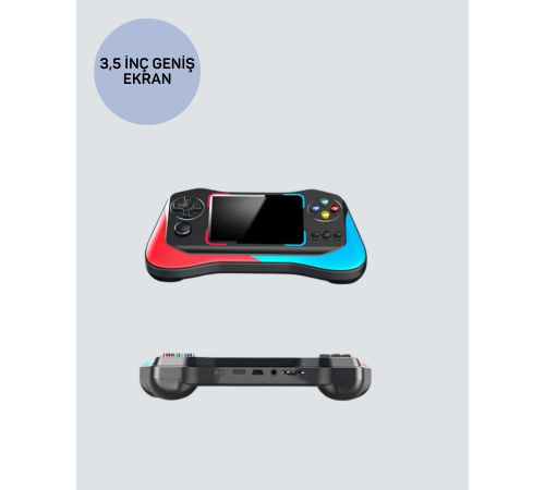 Taşınabilir El Konsolu 500 Oyunlu – Geniş Ekran ve Uzun Pil Ömrü