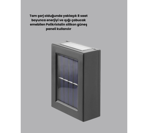 Bahçe ve Balkon İçin Güneş Enerjili Lamba