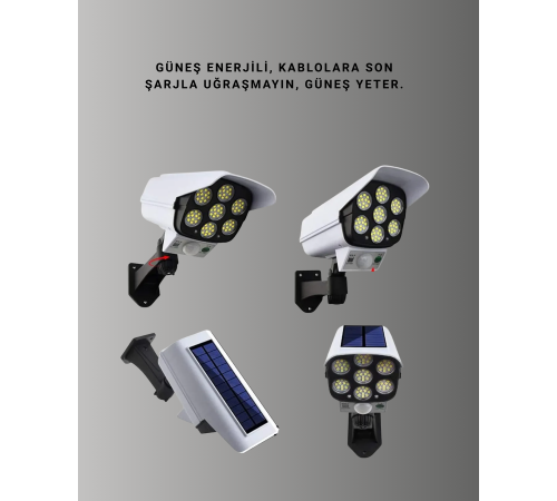 KAMERA GÖRÜNÜMLÜ BAHÇE LAMBA