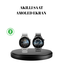 Kablosuz Şarjlı Bluetooth Görüşmeli Akıllı Saat – Android & iOS Uyumlu