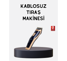 Profesyonel Şarjlı Saç ve Sakal Kesme Makinesi – Unisex, 12 mm Ayarlanabilir Başlık