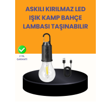 Akıllı Sensörlü USB Şarjlı Kamp Lambası