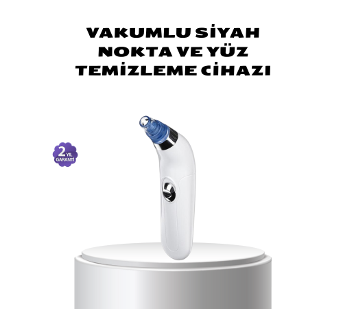Vakumlu Siyah Nokta Temizleme Cihazı – 5 Kademe Güç ve 4 Başlıklı Derin Cilt Bakımı