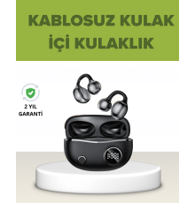 Açık Kulak Tasarımlı Bluetooth 5.4 Kablosuz Kulaklık – Uzun Pil Ömrü