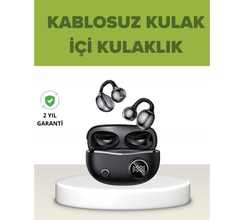 Açık Kulak Tasarımlı Bluetooth 5.4 Kablosuz Kulaklık – Uzun Pil Ömrü