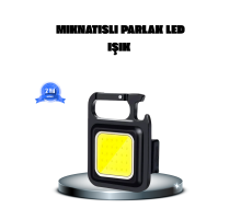 LED Mini Anahtarlık Fener – 1000 Lümen Güçlü Işık ve USB Type-C Şarjlı