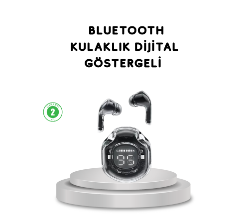 Bluetooth 5.3 Kablosuz Kulaklık HiFi Stereo ve Ekstra Bass Dijital Ekranlı
