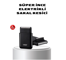 Elektrikli Tıraş Makinesi Çift Başlıklı Ultra İnce Tasarım