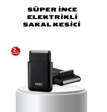 Elektrikli Tıraş Makinesi Çift Başlıklı Ultra İnce Tasarım