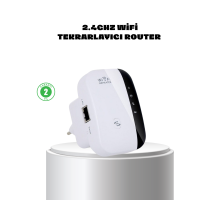 WiFi Sinyal Güçlendirici 2.4G Repeater Yüksek Çekim Kapasiteli