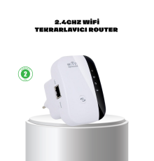 WiFi Sinyal Güçlendirici 2.4G Repeater Yüksek Çekim Kapasiteli