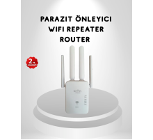 300Mbps WiFi Menzil Genişletici 4 Antenli WPA3 Güvenlikli Priz Tipi Repeater