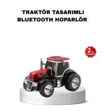 Traktör Tasarımlı Bluetooth Hoparlör 12W TWS Destekli Nostaljik Model