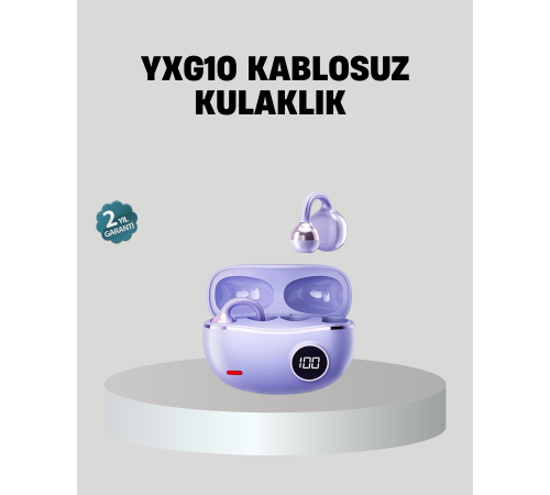 Kulak Arkası Klipsli Bluetooth Kulaklık YXG10 Silikon Malzemeli Ergonomik