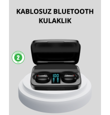 TWS Bluetooth Kulaklık 1800mAh Şarj Kutulu Dijital Ekranlı