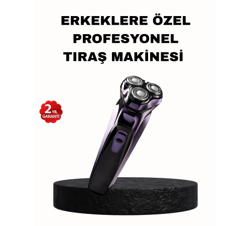 Şarjlı Saç ve Sakal Tıraş Makinesi Kablosuz Kompakt Tasarımlı