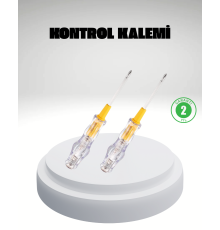 Elektrik Test Kalemi Neon Işıklı Nikel Kaplama 110-220V Dirençli