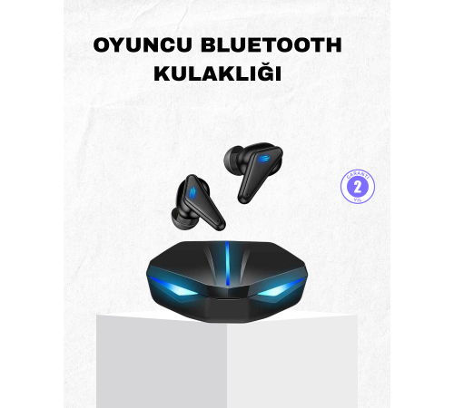 Bluetooth Kulaklık Tam Kablosuz Stereo LED Işıklı