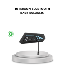 BT22 Kask Bluetooth Kulaklık 5.0 Gürültü Engelleyici ve Eller Serbest Kullanım