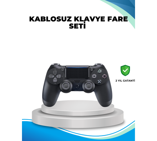 Kablosuz PS4 Oyun Kolu Çift Motor Titreşimli Uzun Bataryalı