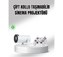 Projeksiyon Cihazı 4K Destekli Kablosuz Bağlantılı Bluetooth 5.0