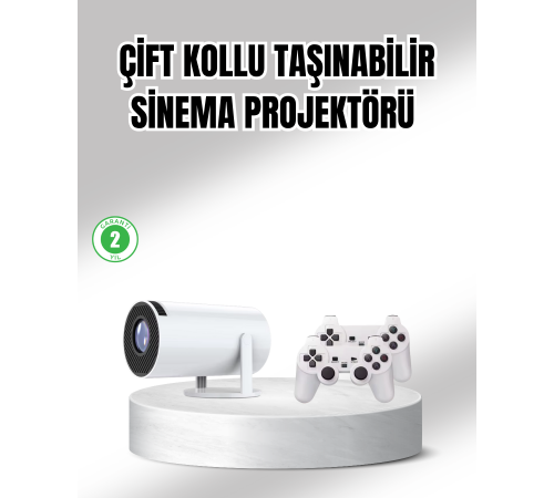 Projeksiyon Cihazı 4K Destekli Kablosuz Bağlantılı Bluetooth 5.0