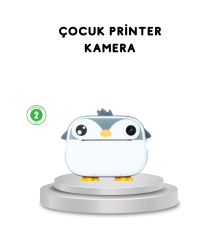 Çocuk Fotoğraf Makinesi Termal Baskılı Anında Çıktı HD Video Kayıtlı