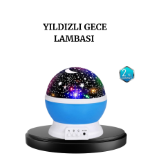 Renkli LED Gece Lambası 6 Işık Modlu Çocuk Odası Atmosfer Aydınlatma
