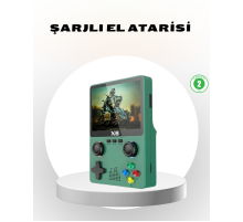 Taşınabilir Oyun Konsolu 3.5 İnç IPS Ekran Yaylı Çift LR Tuşlu