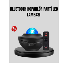 Yıldızlı Projektör Galaxy Efektli Ayarlanabilir Renkli Atmosfer Lambası