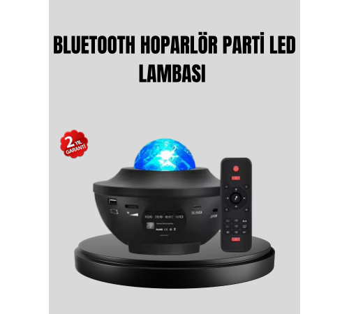 Yıldızlı Projektör Galaxy Efektli Ayarlanabilir Renkli Atmosfer Lambası