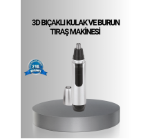 Kişisel Burun ve Kulak Tıraş Makinesi 3D Kavisli Bıçak ve Kompakt Tasarım