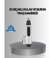 Kişisel Burun ve Kulak Tıraş Makinesi 3D Kavisli Bıçak ve Kompakt Tasarım
