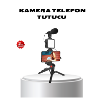 Video Çekim Kiti Tripod LED Işık Harici Mikrofon ve Bluetooth Kumanda Seti