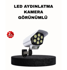 Güneş Enerjili Güvenlik Işığı Dış Mekan 5 Eksen Ayarlı ve PIR Hareket Sensörlü