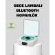 Gece Lambası Stereo Bluetooth Hoparlör Dijital Saatli Vintage Tasarım Çok Fonksiyonlu