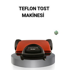 2000 Watt Tost Makinesi 6 Dilim Kapasiteli Döküm Plakalı Üç Kademeli Isı Ayarlı