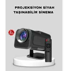 Akıllı Projeksiyon Cihazı HDMI USB Bağlantılı Taşınabilir Enerji Tasarruflu