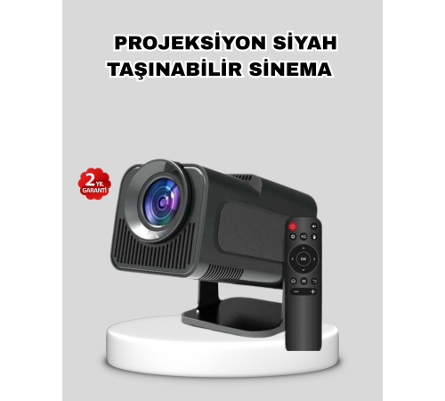 Akıllı Projeksiyon Cihazı HDMI USB Bağlantılı Taşınabilir Enerji Tasarruflu