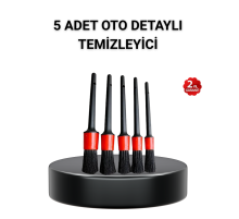 5’li Detay Temizlik Fırçası Seti Araç İç Dış Jant Motor Çok Amaçlı