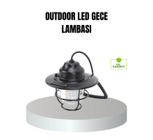Retro Kamp Lambası Su Geçirmez Taşınabilir Gece Işığı Uzun Pil Ömürlü
