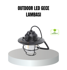 Retro Kamp Lambası Su Geçirmez Taşınabilir Gece Işığı Uzun Pil Ömürlü